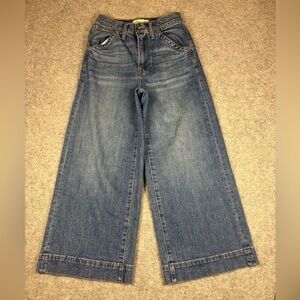 Madewell Wide Leg Blue Denim Jeans